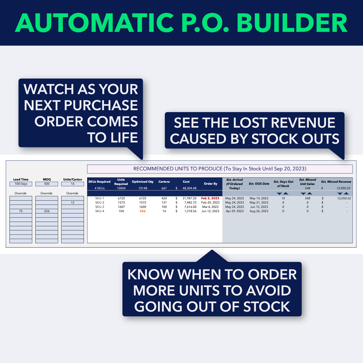 STOCKFLOW - Amazon Inventory Tool